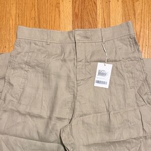 Everlane Light Tan Linen Trousers
